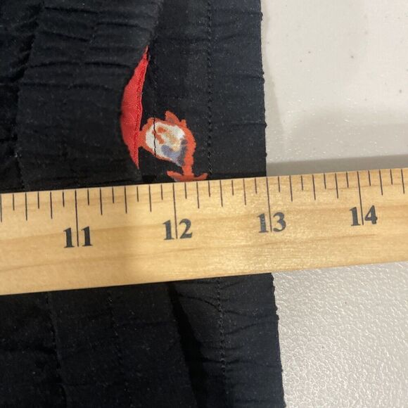 Anthropologie Womens S Black Floral Pull On Blake Pants High Rise Pockets Lounge - Picture 14 of 16